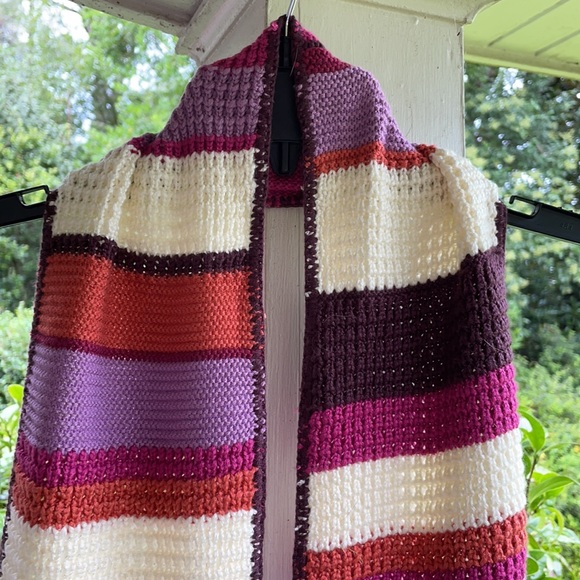 Eddie Bauer Striped Knit Scarf NWT - Picture 2 of 13